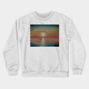 Magnificent sunset on the Baltic Sea Crewneck Sweatshirt